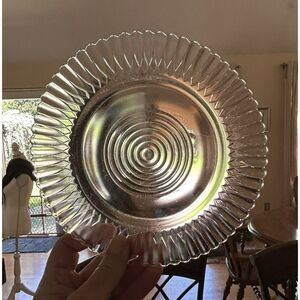 Lot Of 5 Pink Depression Glass Macbeth-Evans Petalware Pattern Mid-Century